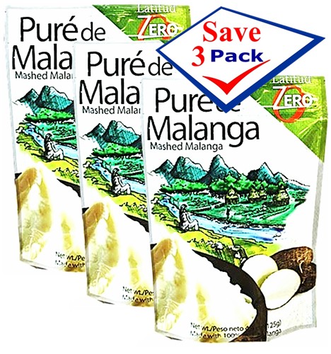 Pure de  Malanga  Mashed Malaga (Taro) 4.4 oz Pack of 3
